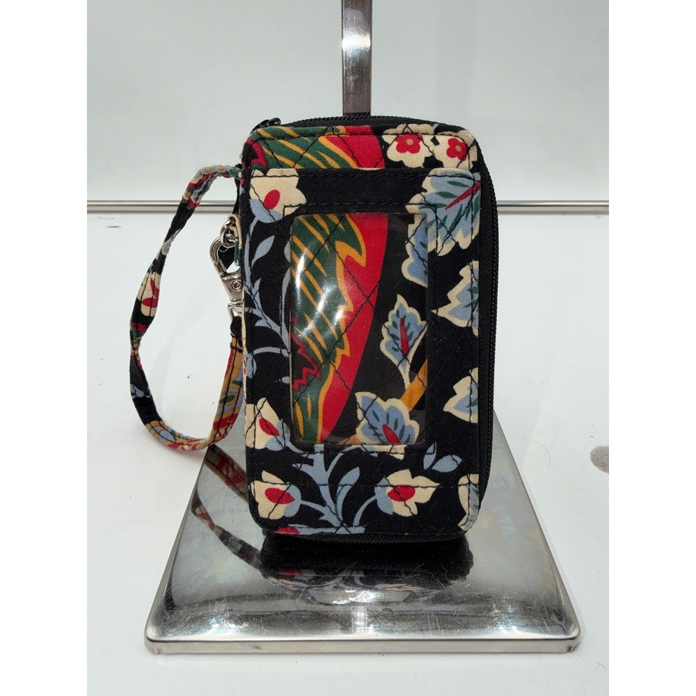 Vera Bradley Versailles Quilted Floral Zip Around Wristlet Wallet with ID
